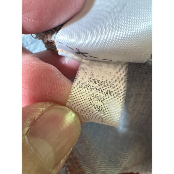 Old Navy PS X ON Distressed Light Wash Denim Jacket XL (14-16) Frayed Hem Button - Picture 11 of 11